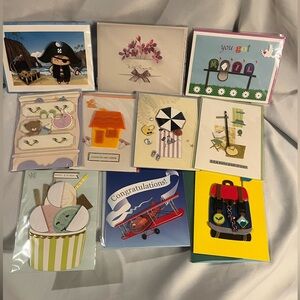 NWT Bundle of 10 Burgoyne Greeting Cards 3D